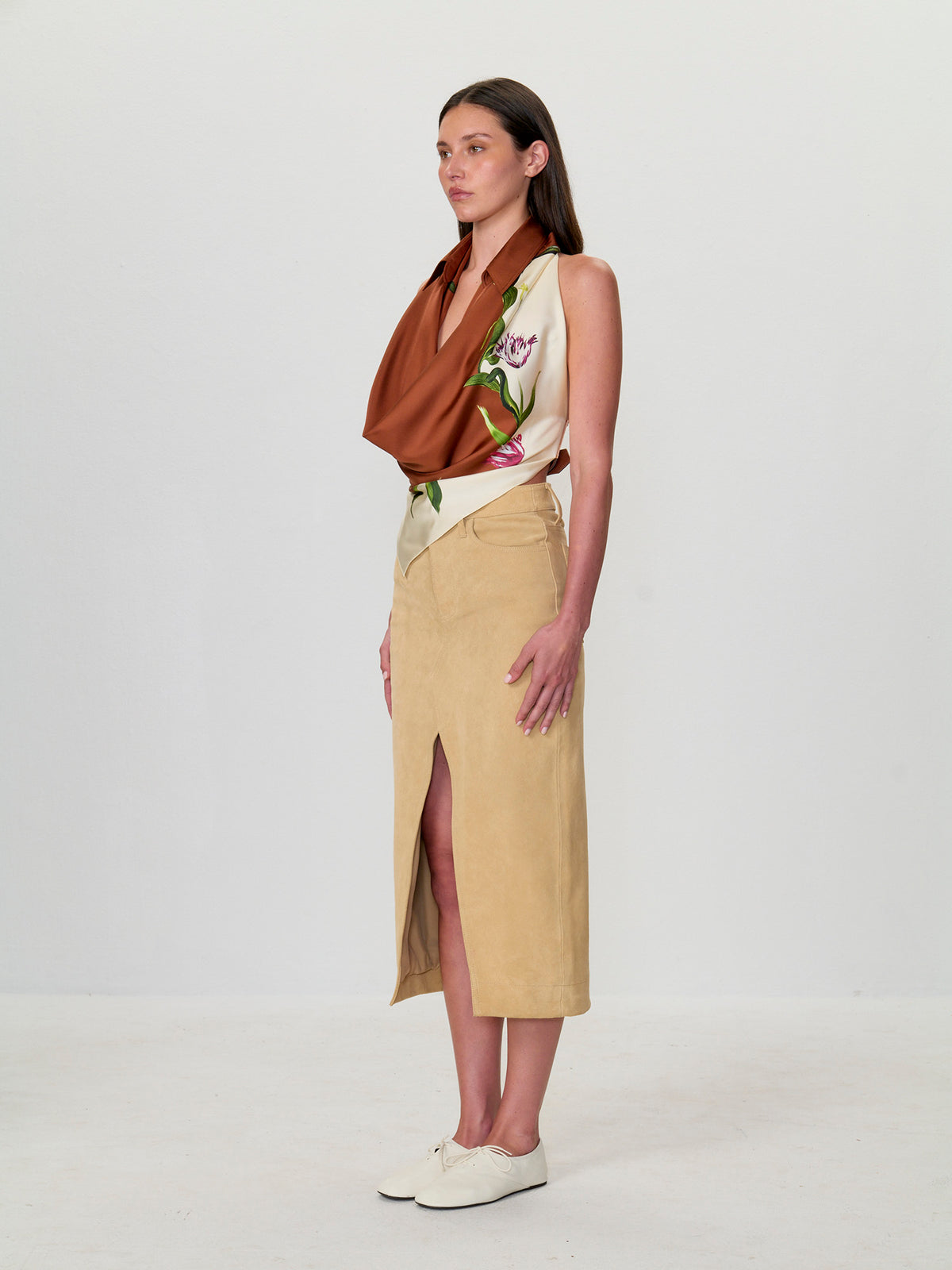 Printed Halterneck Top