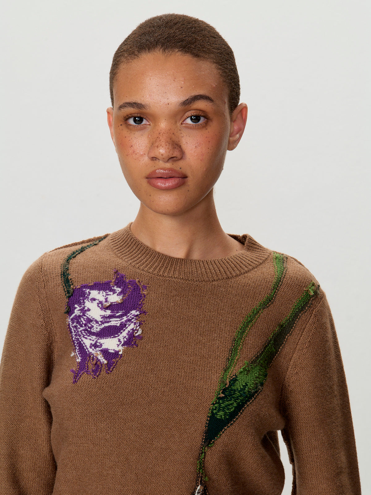 Pullover Tulip Intarsia Sweater