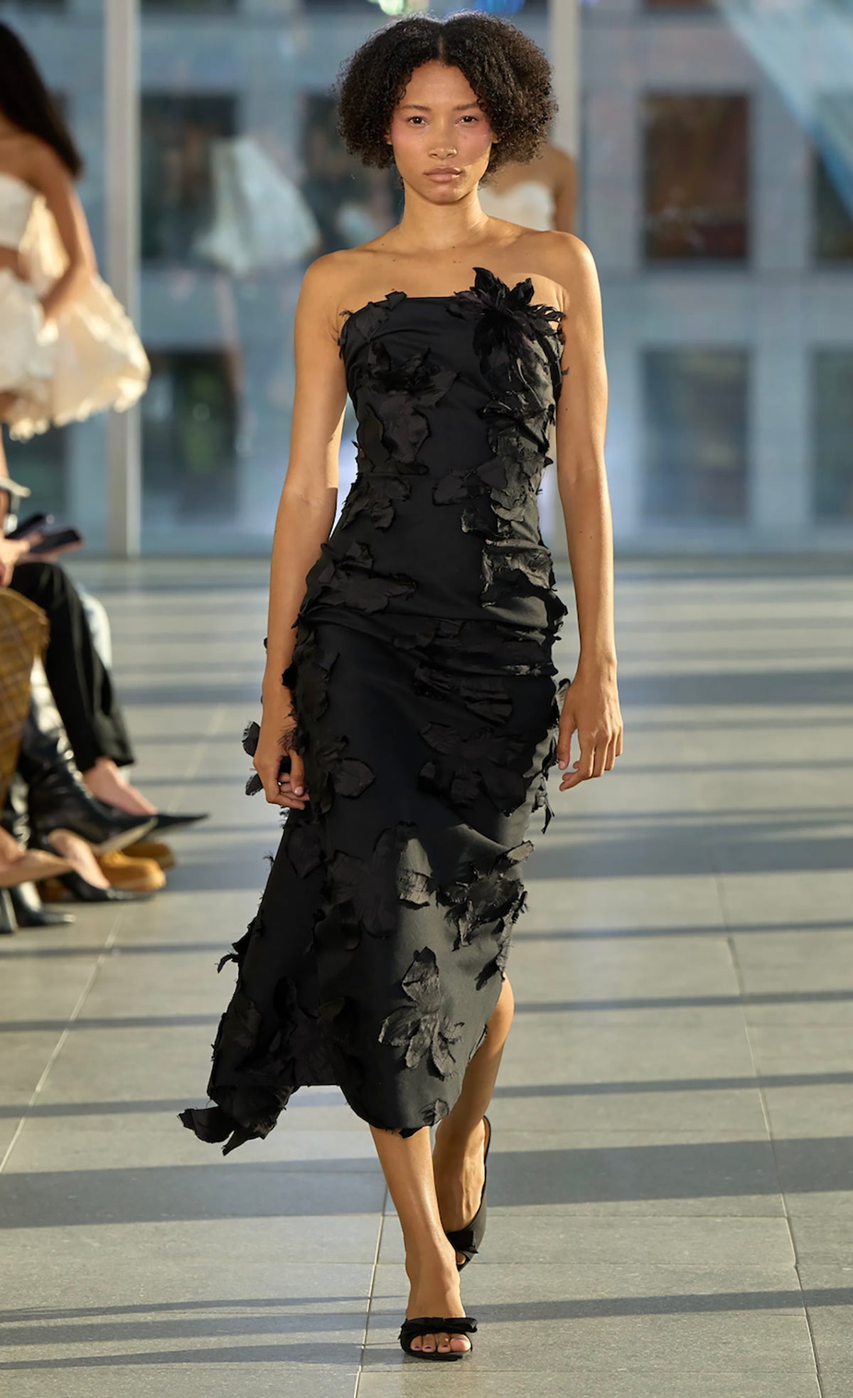 Ruffle Back Midi Dress