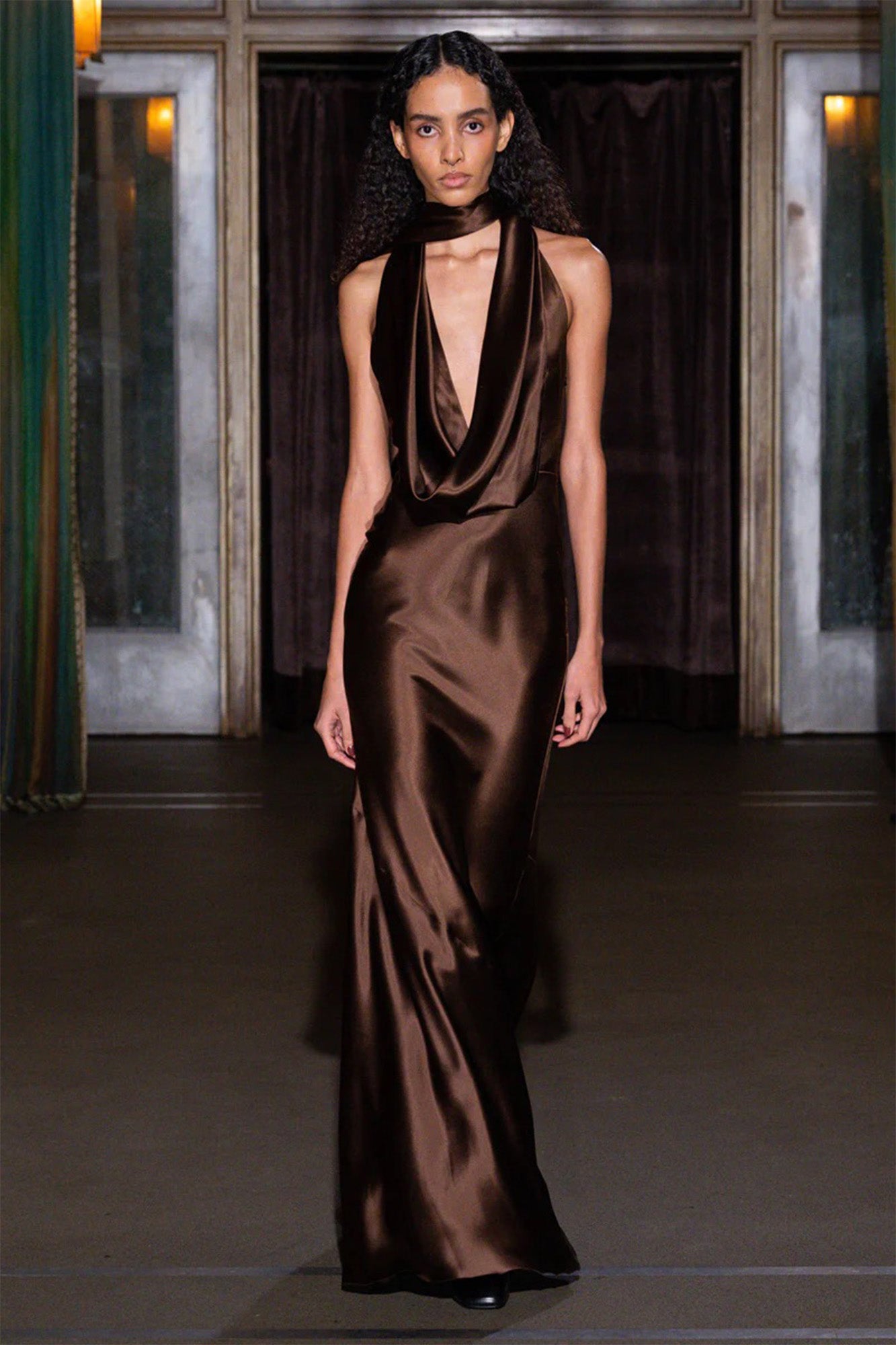 Scarf Maxi Dress