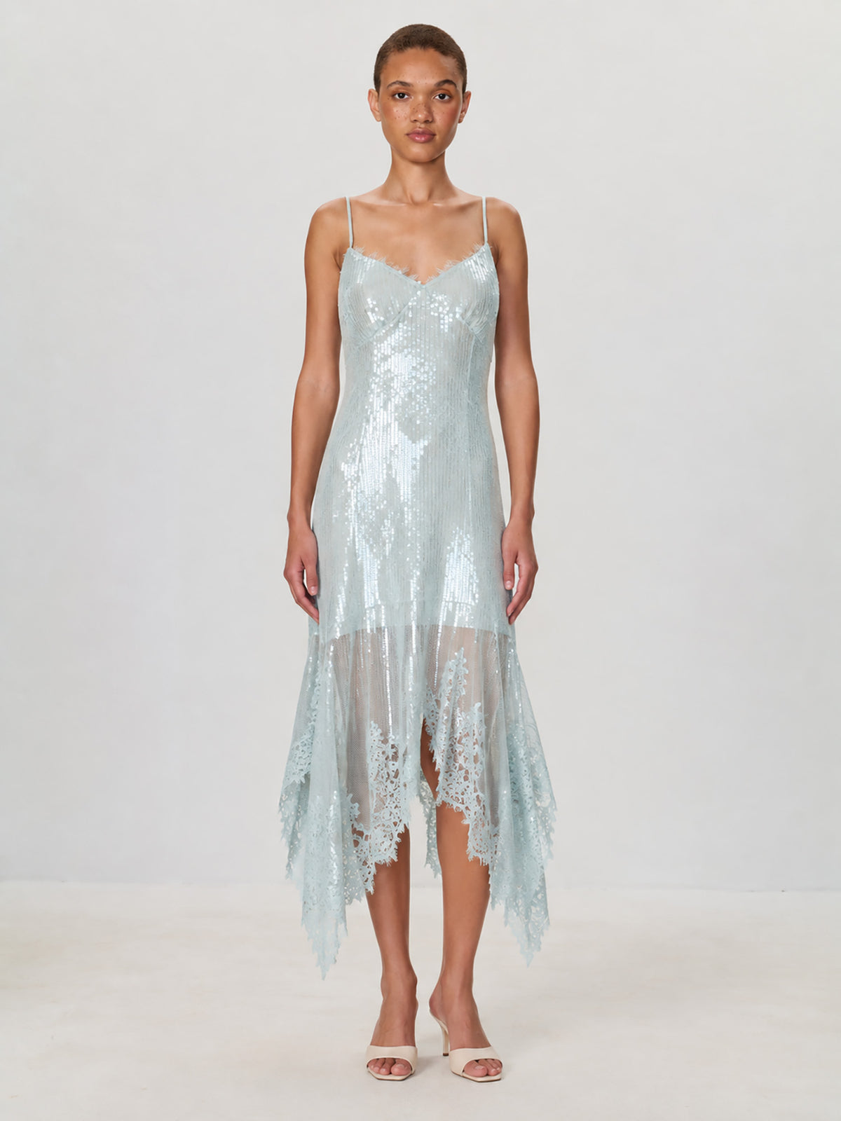 Sequin High Low Dress