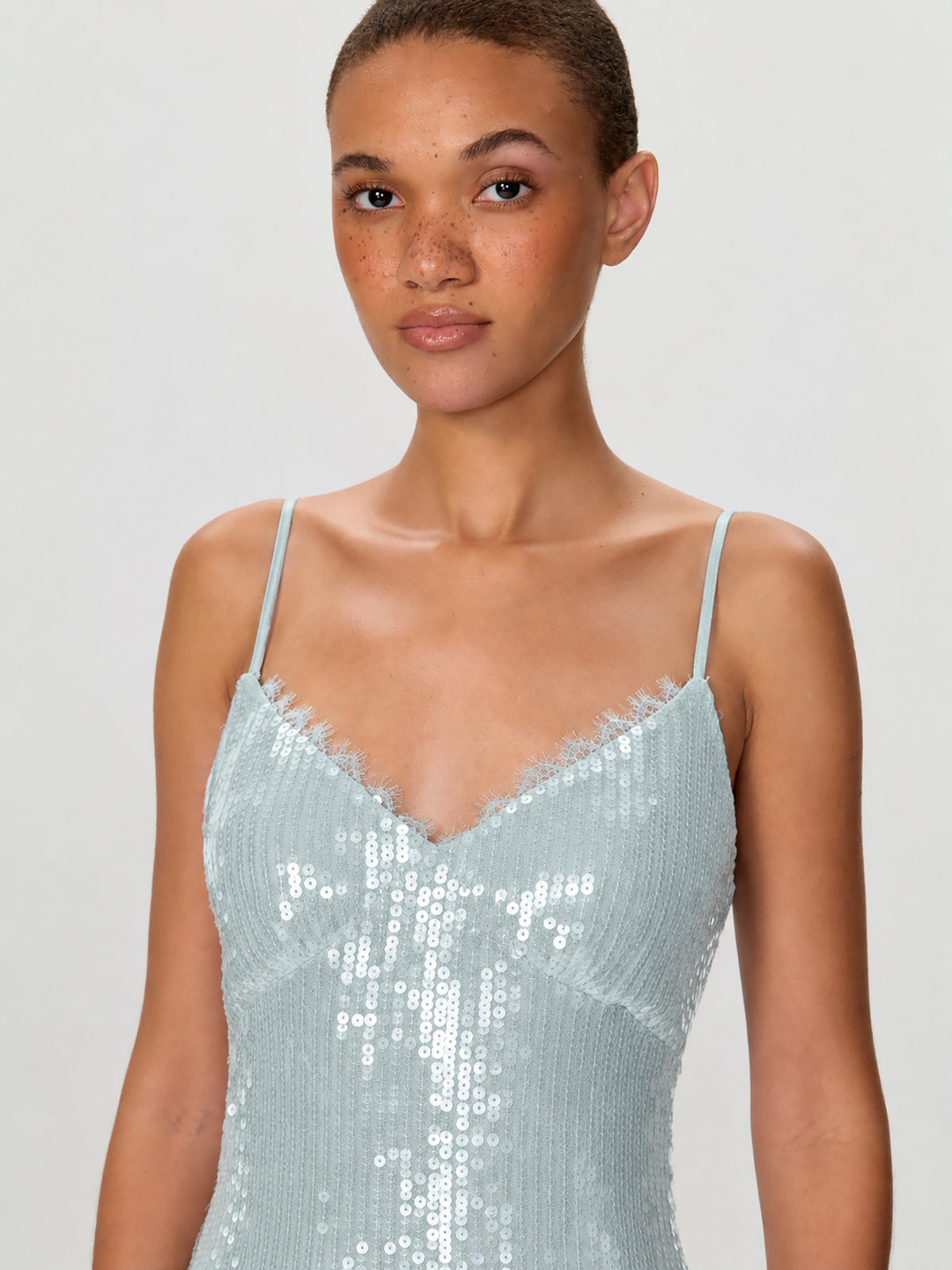 Sequin High Low Dress