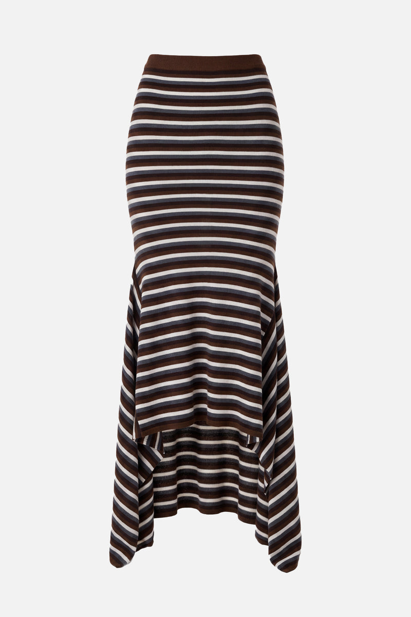 Stripe Cascade Skirt