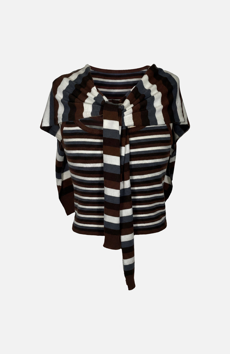 Striped Combo Cardigan