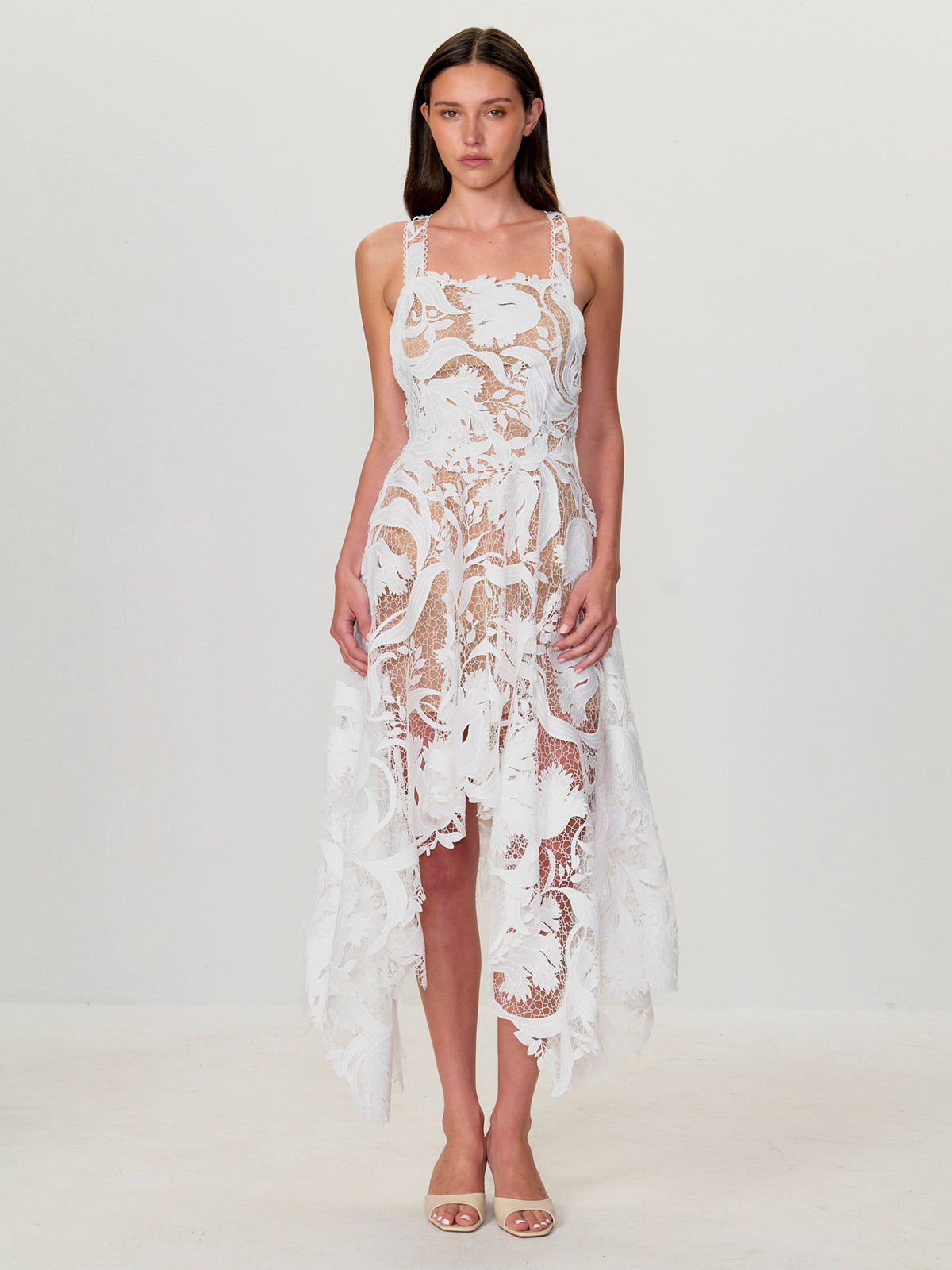 Tulip Lace Cascade Dress