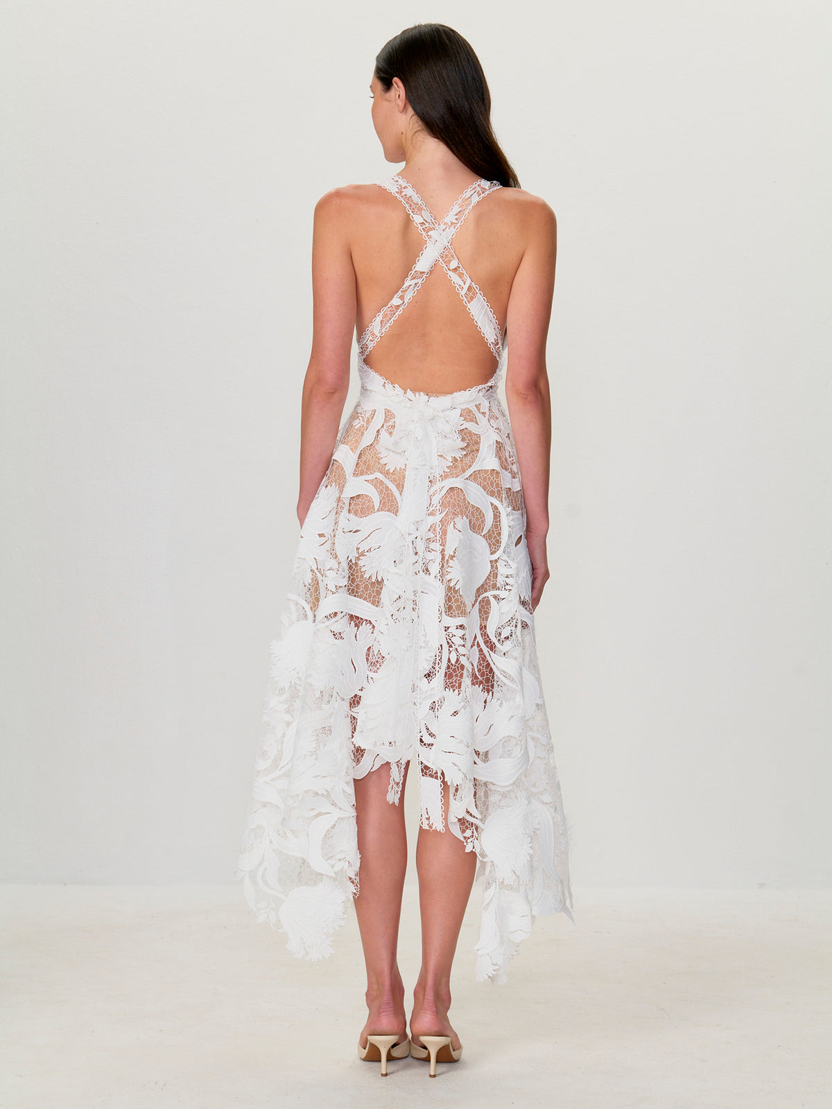 Tulip Lace Cascade Dress