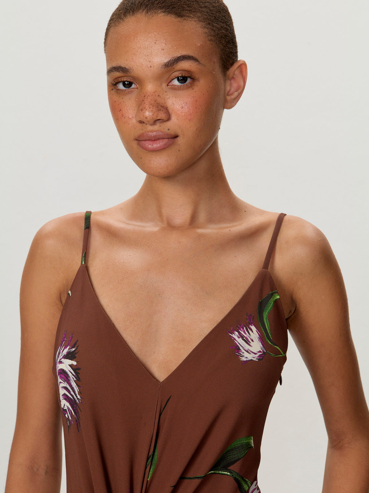 Twist Drape Asymmetric Dress