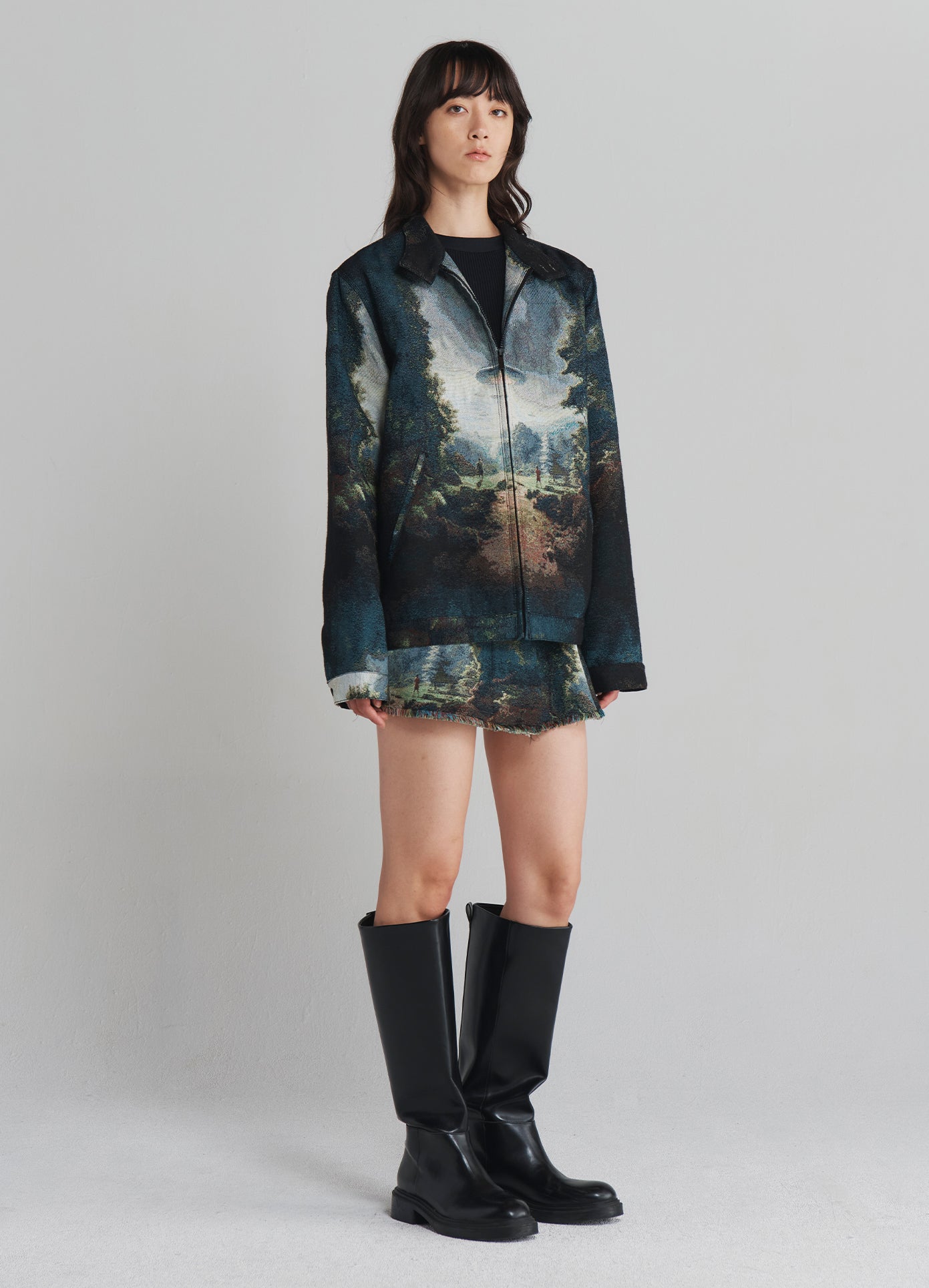 UFO Tapestry Boyfriend Jacket