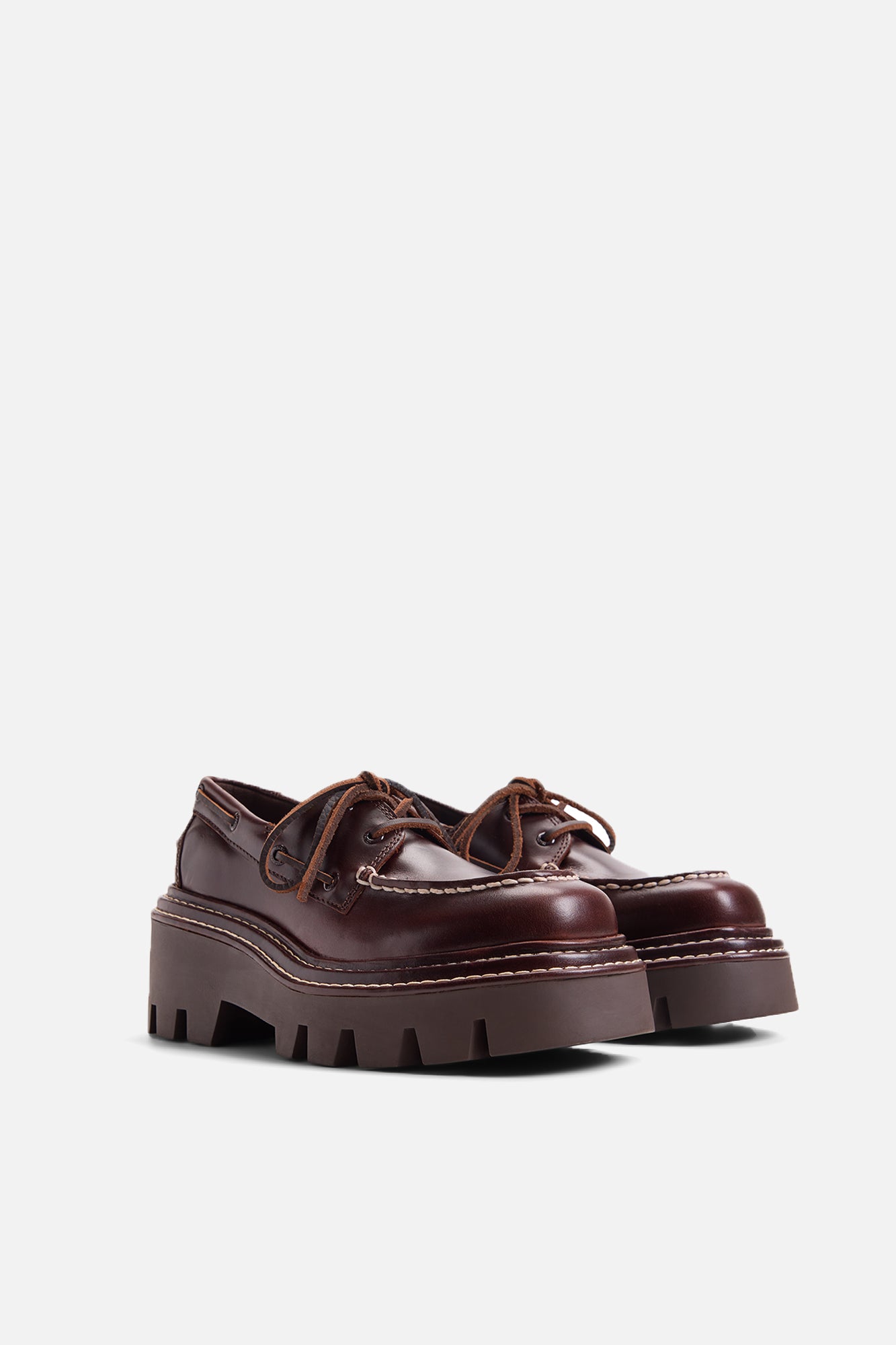 Sperry X MONSE Authentic Original™ 2-Eye Lug Boat Shoe Amaretto Leather