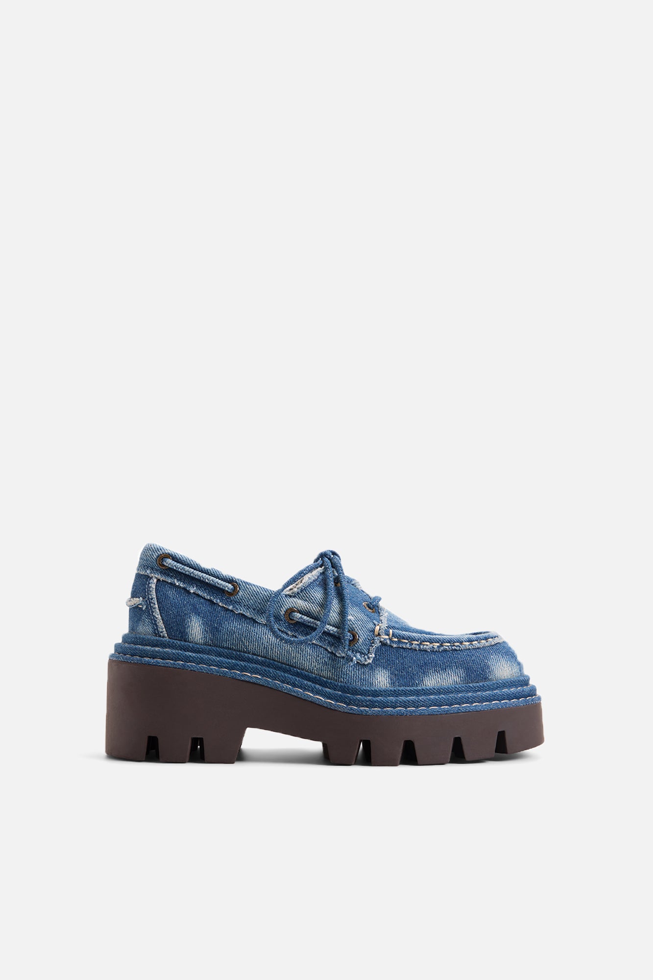 Sperry X MONSE Authentic Original™ 2-Eye Lug Boat Shoe Distressed Denim