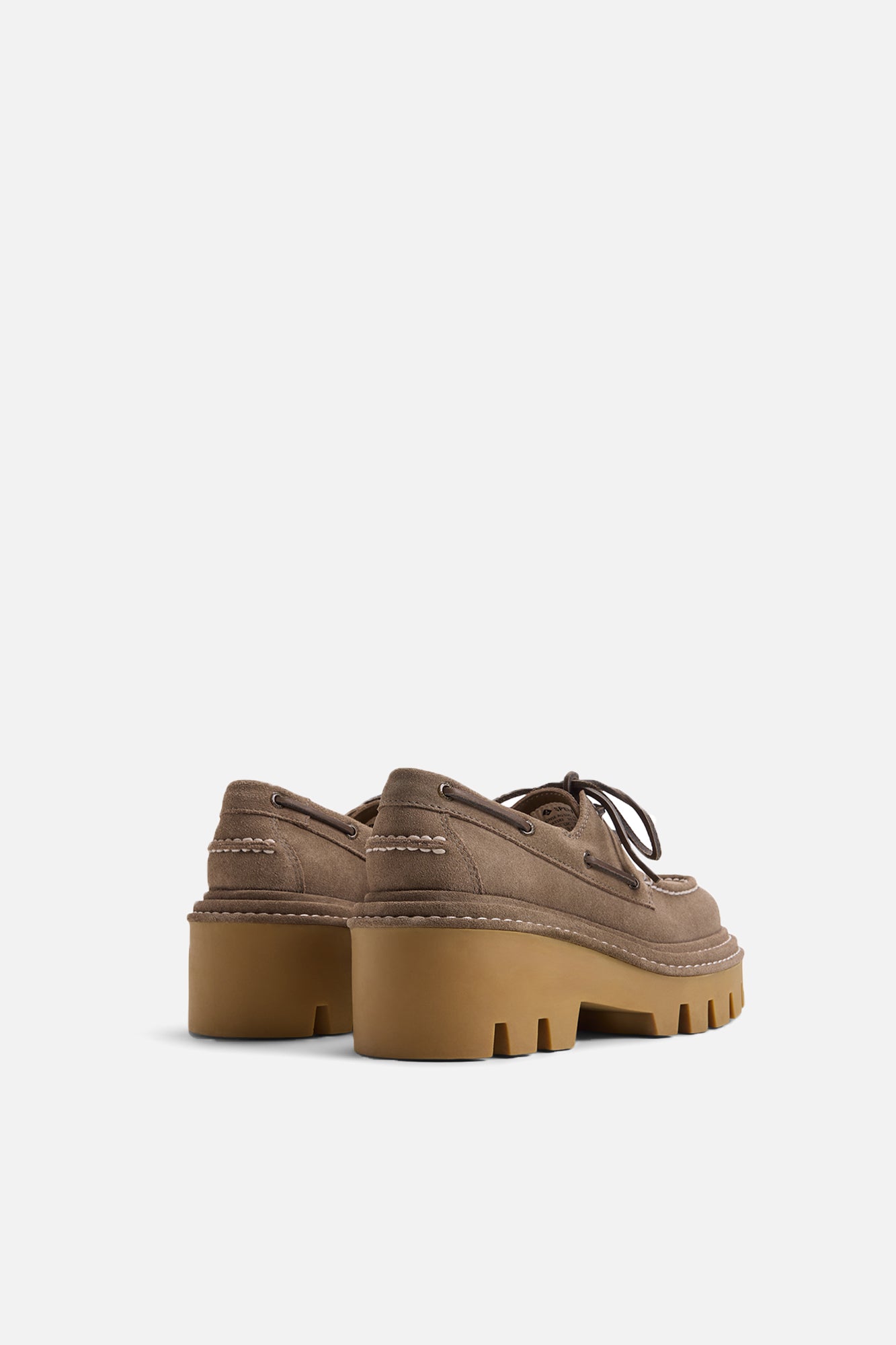 Sperry X MONSE Authentic Original™ 2-Eye Lug Boat Shoe Washed Khaki Suede