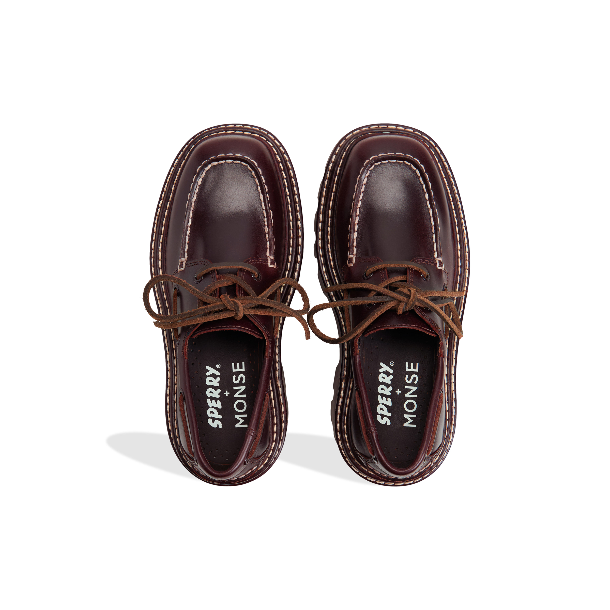 Sperry X MONSE Authentic Original™ 2-Eye Lug Boat Shoe Amaretto Leather
