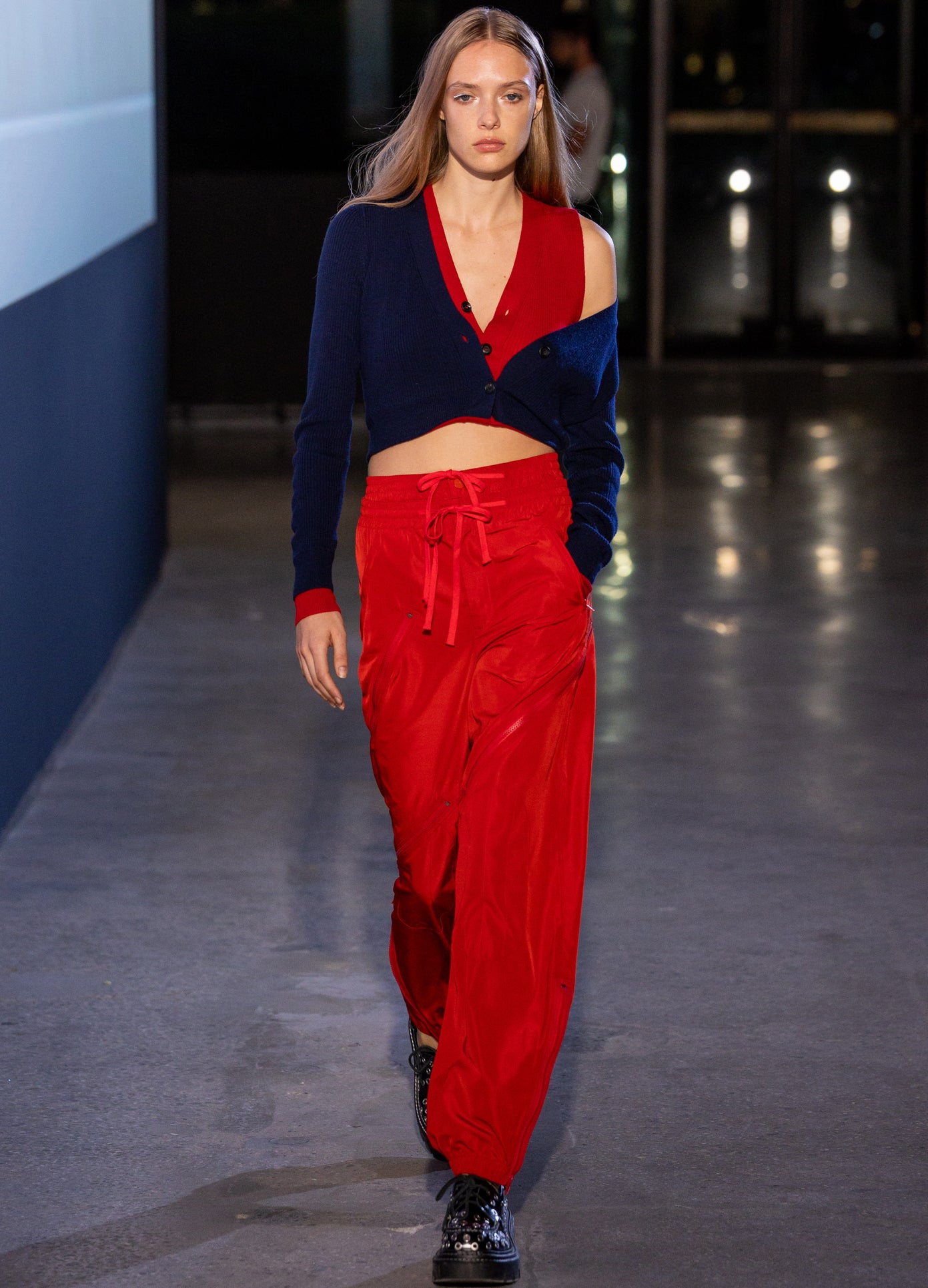 Cropped Fold-Up Button Down Cardigan