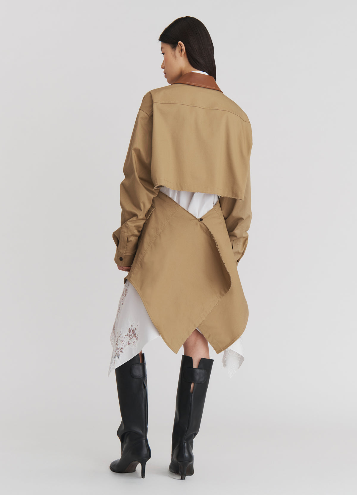 Disconstructed Deconstructed Combo Cargo Jacket in Khaki – MONSE