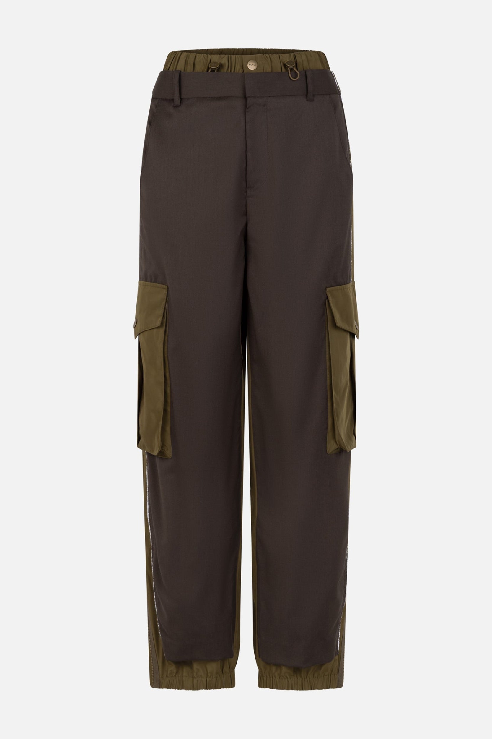 Double Waistband Suiting Combo Pants