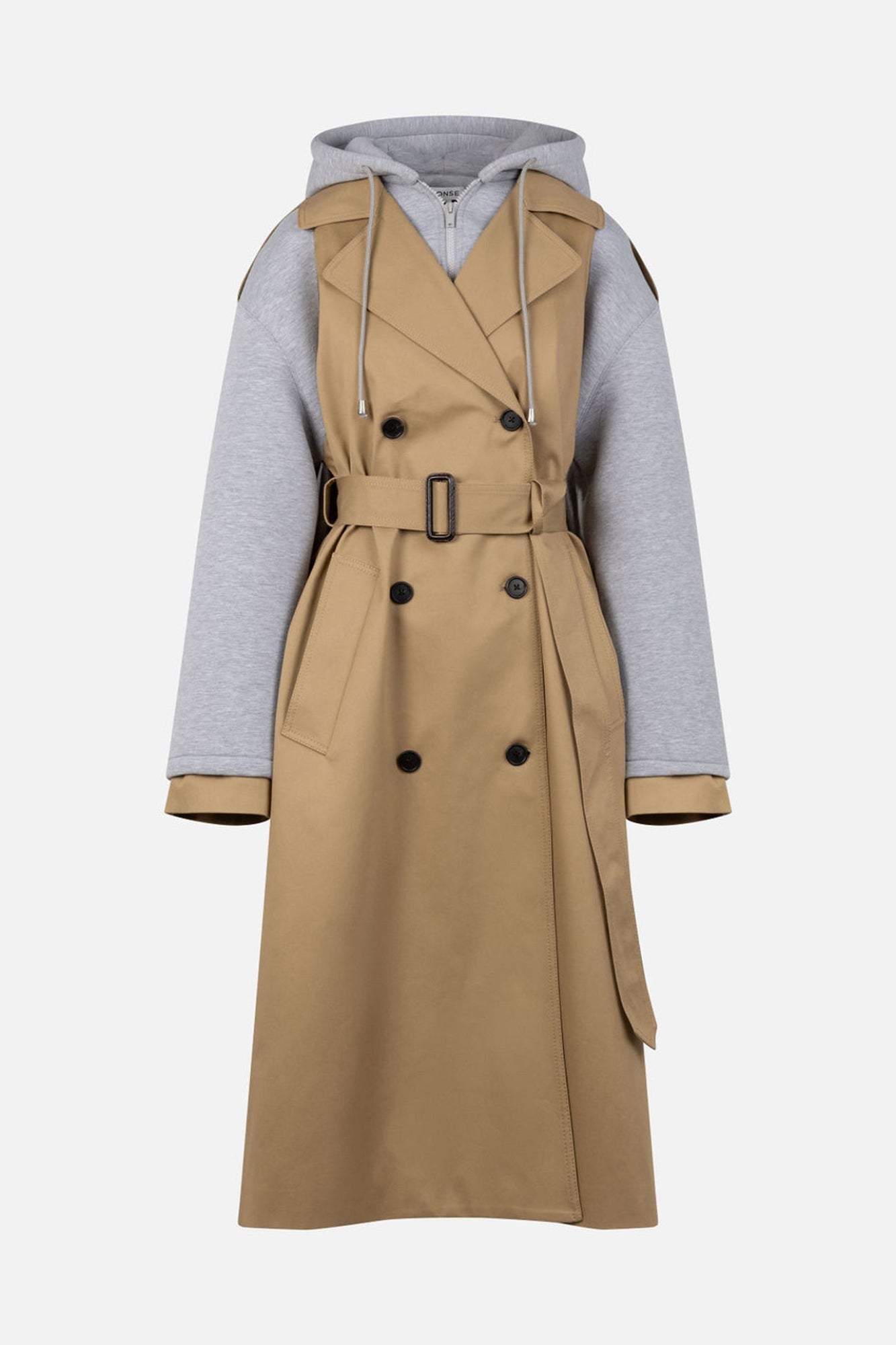 Deconstructed Combo Trench Jacket