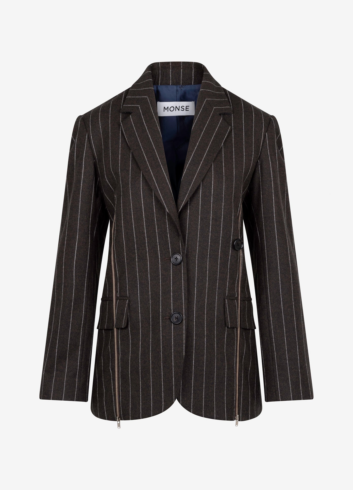 Deconstructed Lapel Tailored Jacket