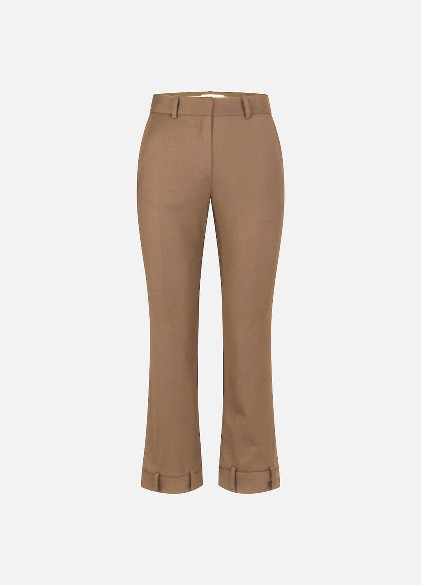MONSE Deconstructed Tuxedo Trousers in Beige flat front