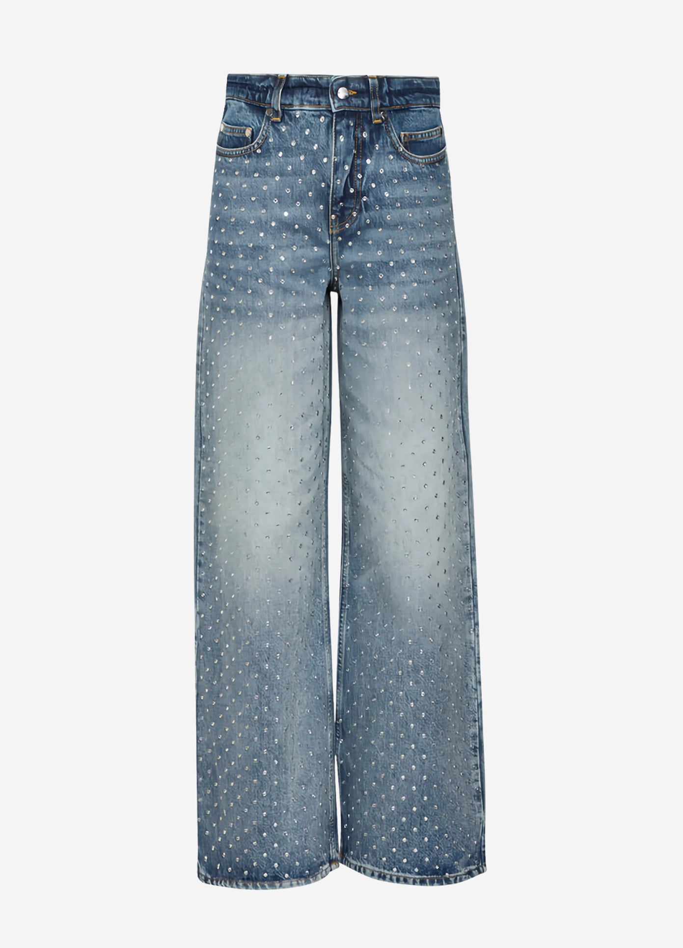 MONSE Denim Jean With Crystal Studs ghost mannequin image