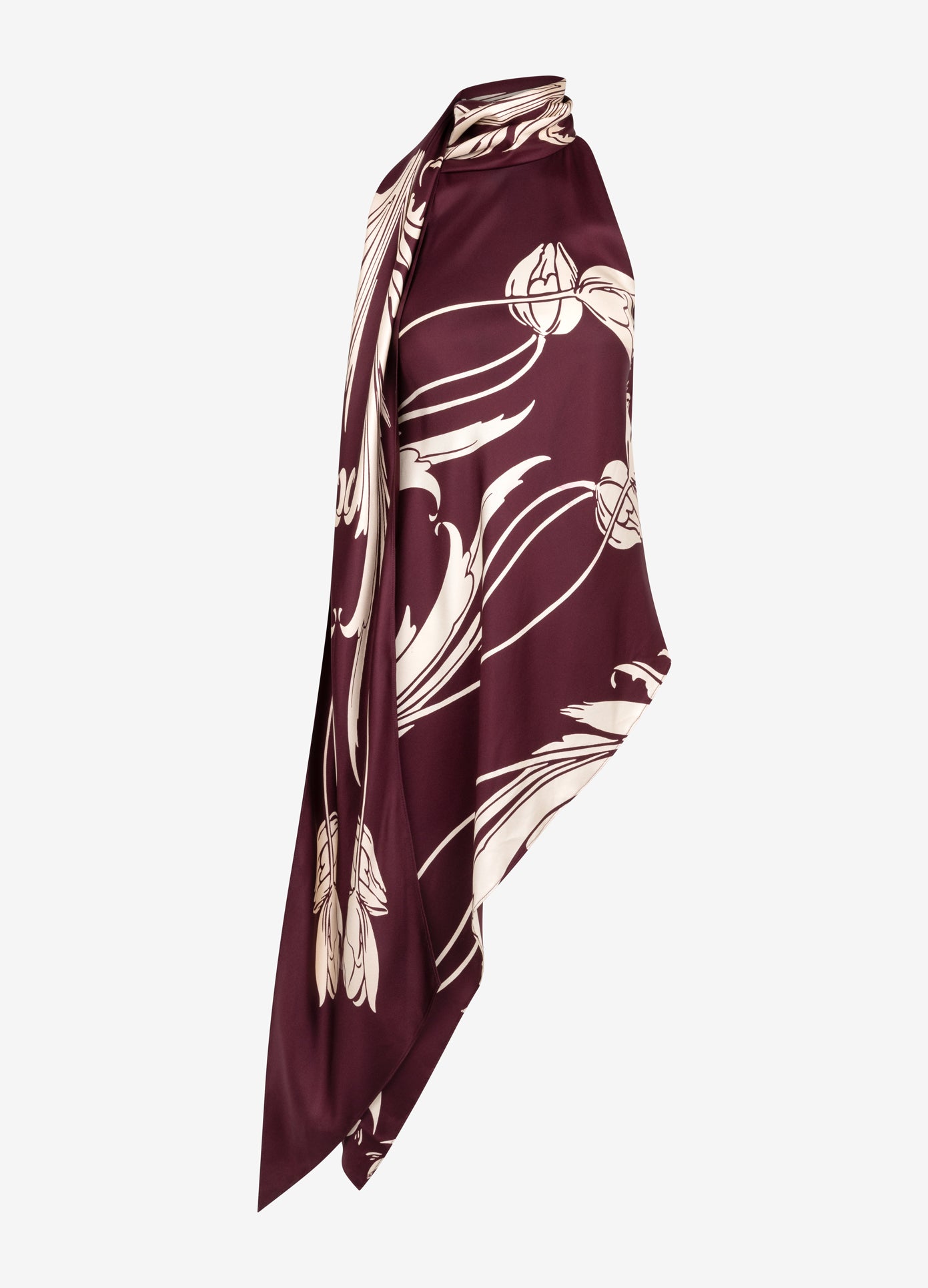 Draped Scarf Top