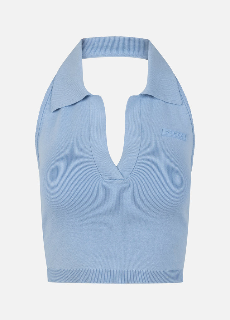 トップス todayful Halterneck Knit Tops 33 Coastal Halter Neck Cropped Sweater Knit Tank Top
