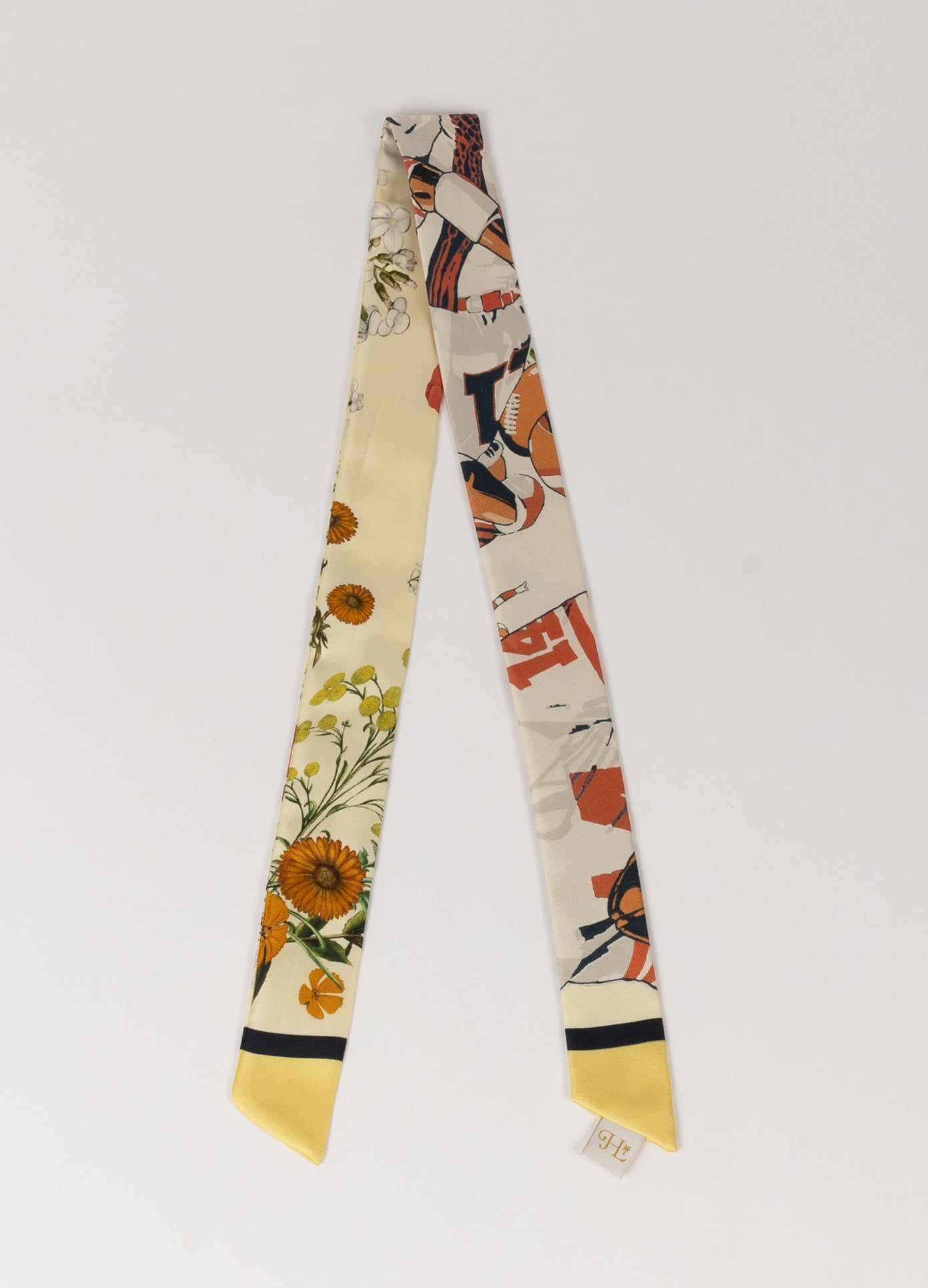 MONSE x J. Logan Home Printed Silk Scarf in yellow multi