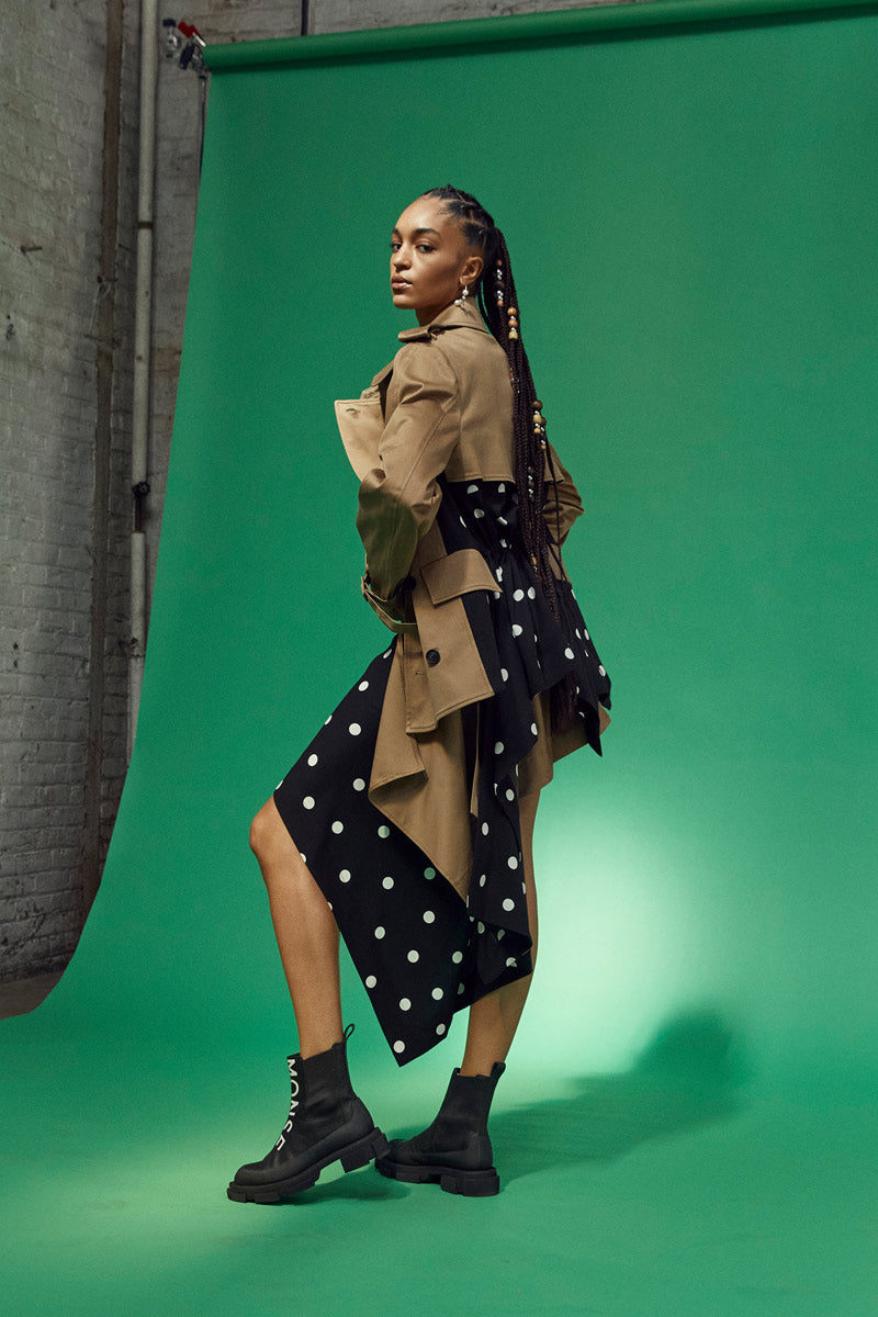 MONSE Spring Summer 2021 Collection Look 2 Drawstring Dot Trench