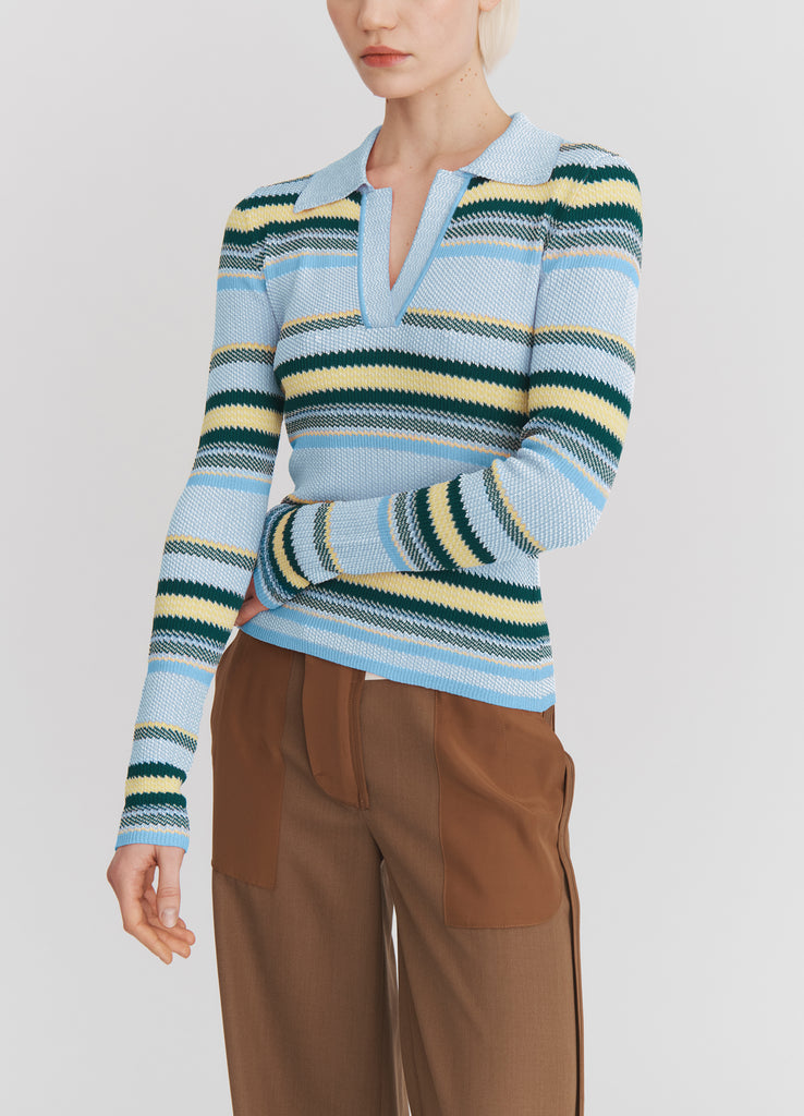 トップス Shirting Jersey Jacquard High Neck Top Gold High Neck Lurex T-shirt | River Island