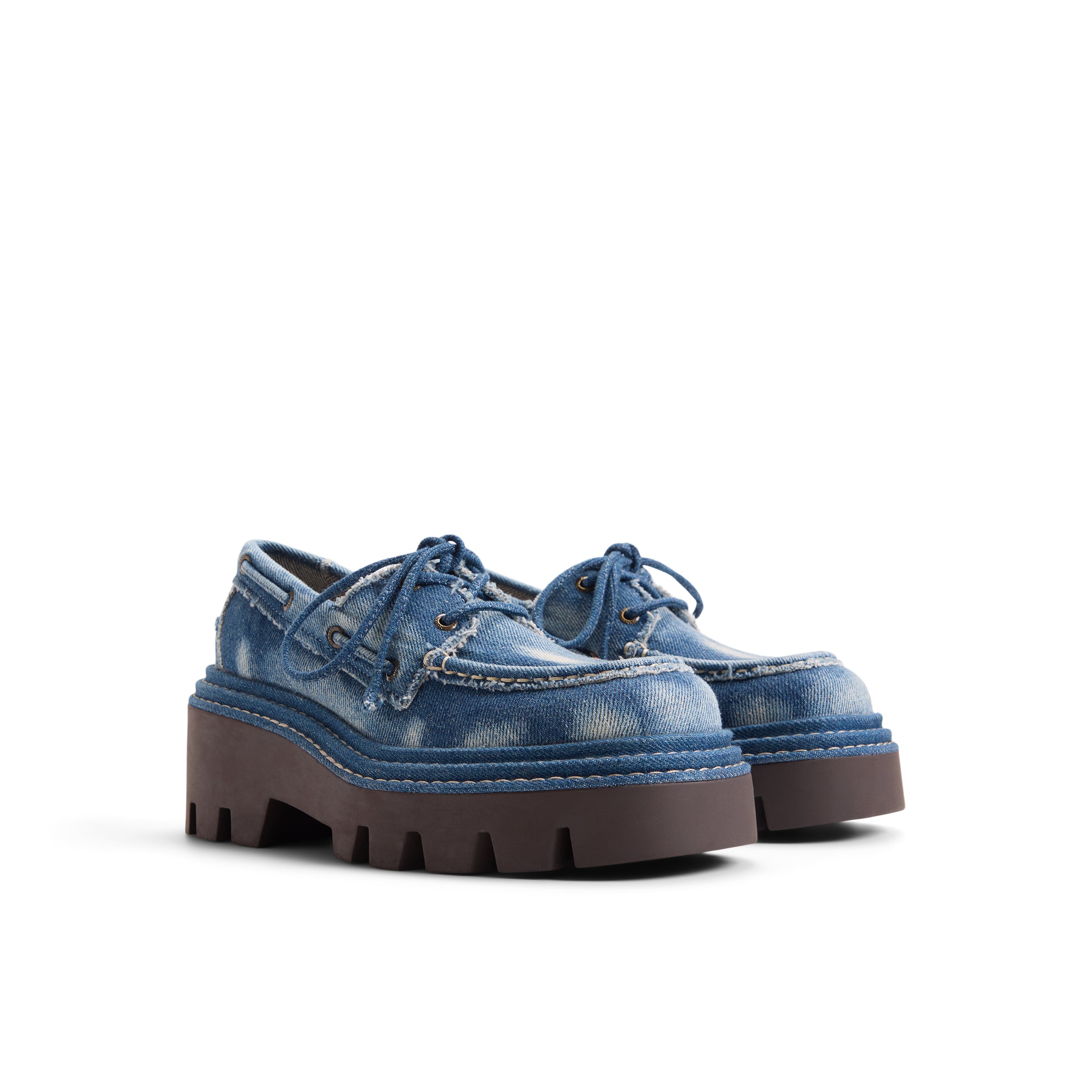 Sperry X MONSE Authentic Original™ 2-Eye Lug Boat Shoe Distressed Denim