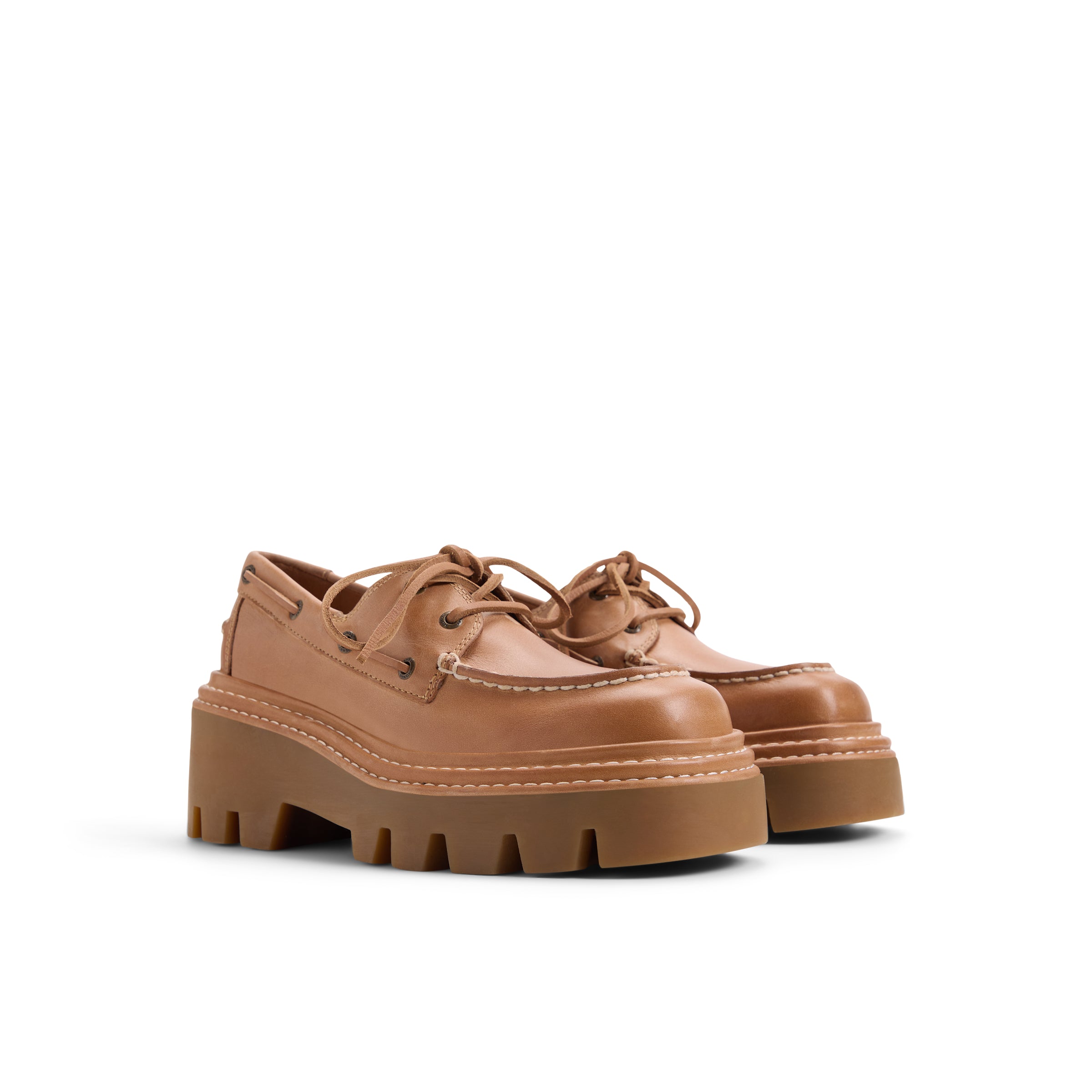Sperry X MONSE Authentic Original™ 2-Eye Lug Boat Shoe Sahara Smooth Leather