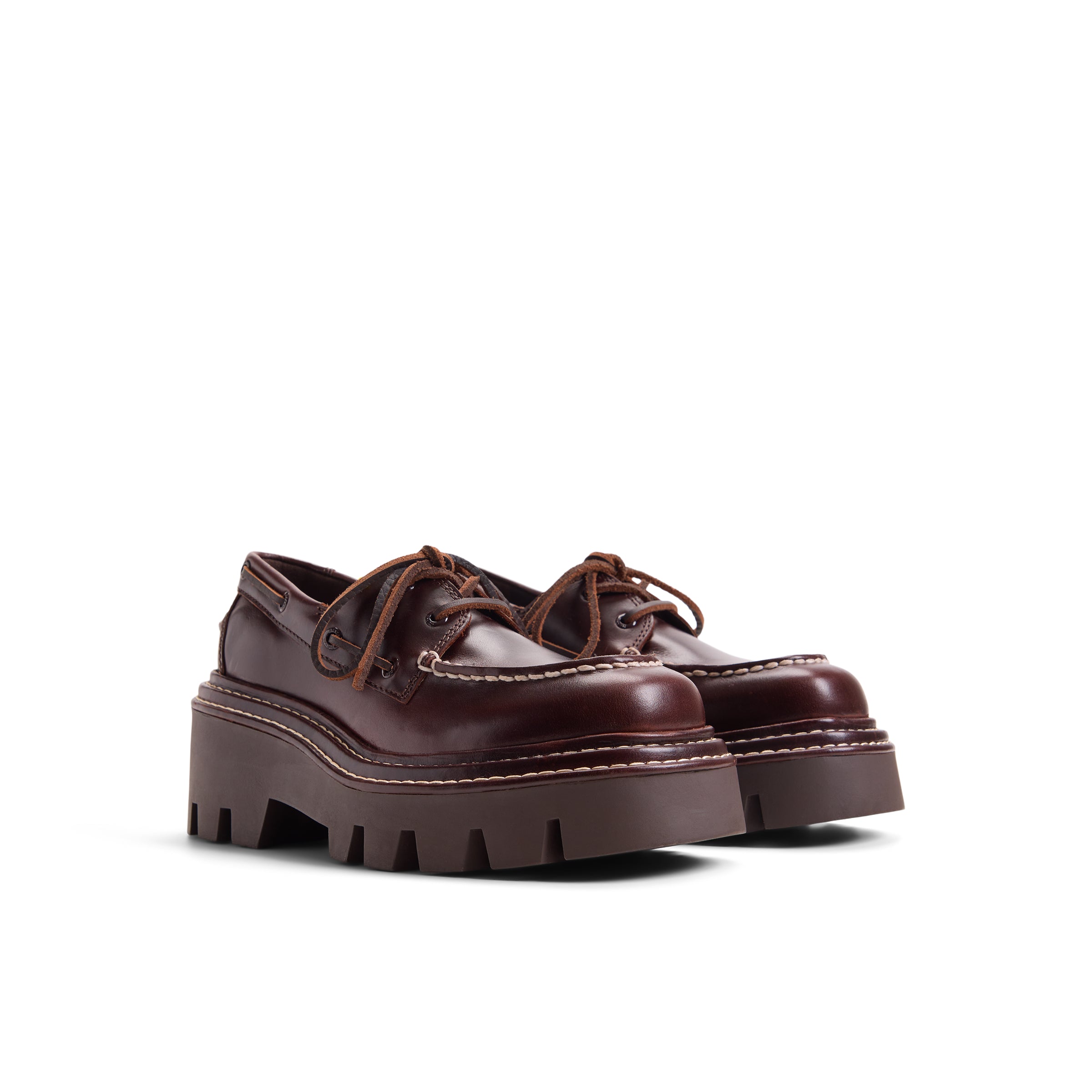 Sperry X MONSE Authentic Original™ 2-Eye Lug Boat Shoe Amaretto Leather
