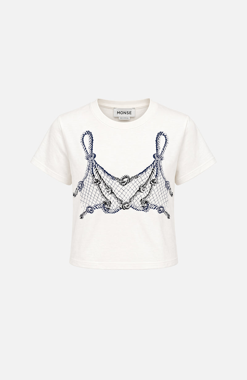 Rope-Print Tee