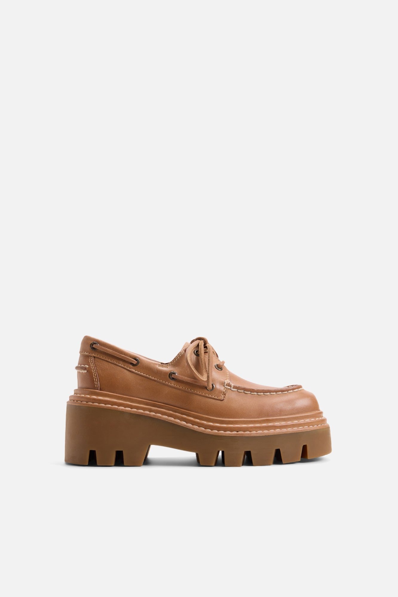 Sperry X MONSE Authentic Original™ 2-Eye Lug Boat Shoe Sahara Smooth Leather